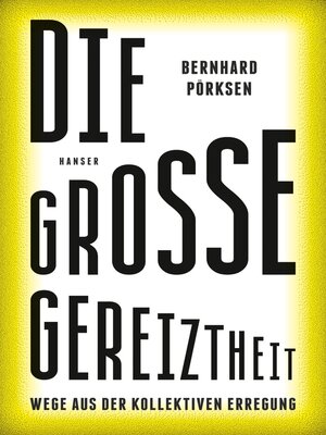 cover image of Die große Gereiztheit